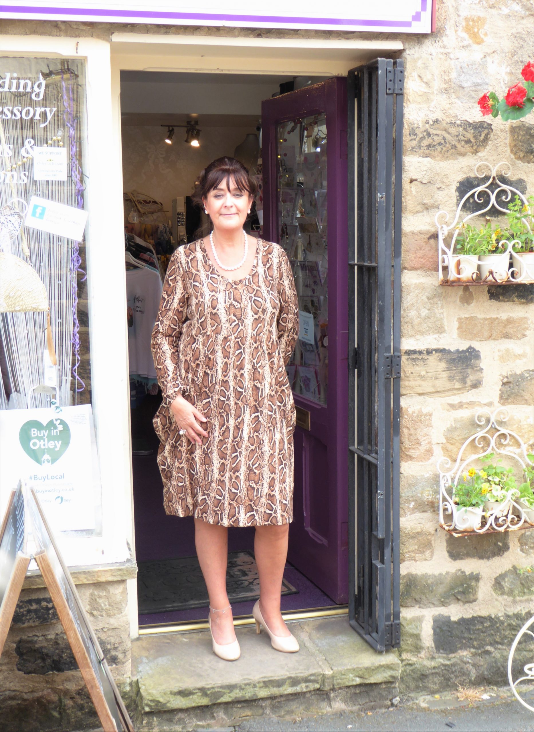 Brown Snakeskin Magic Dress - Image 7