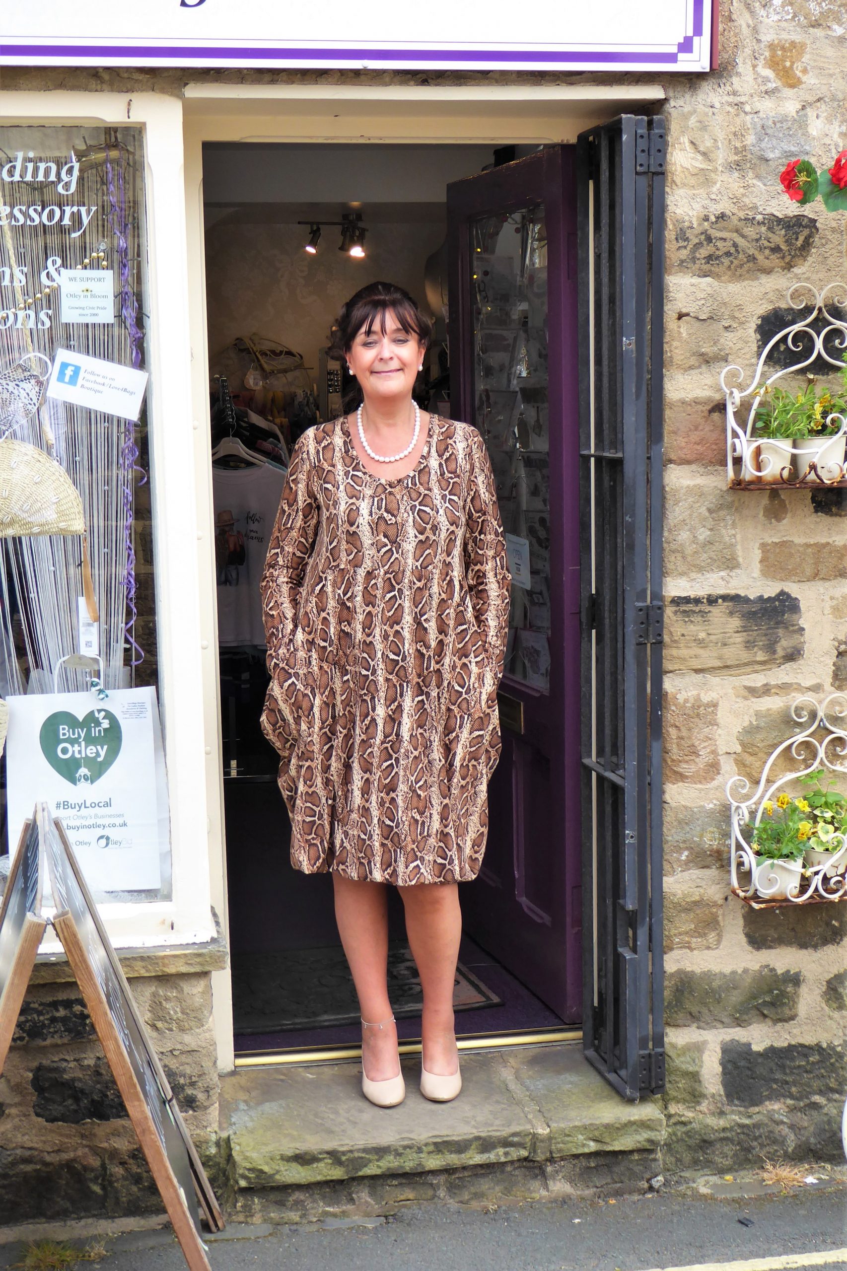Brown Snakeskin Magic Dress - Image 2