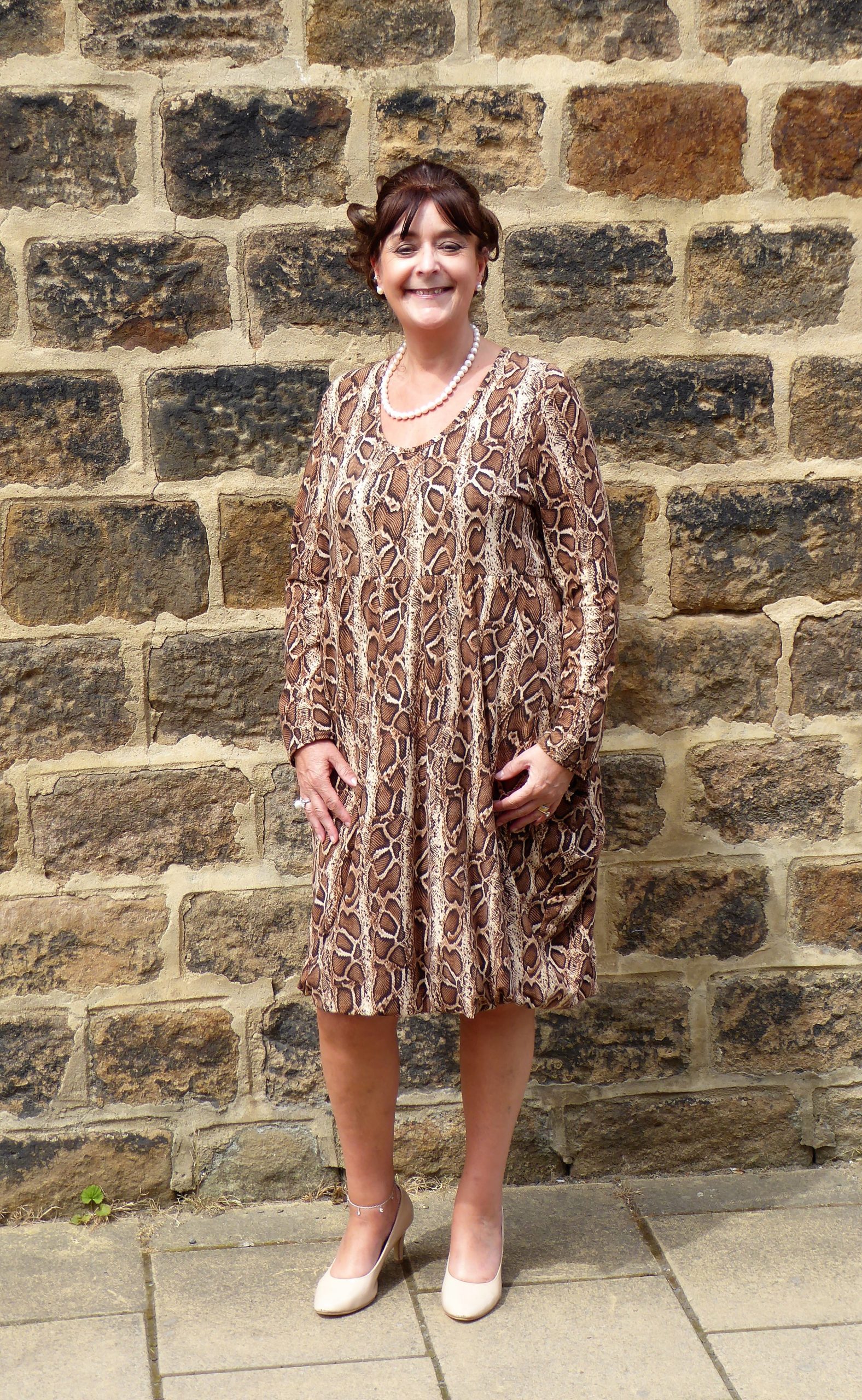 Brown Snakeskin Magic Dress - Image 5