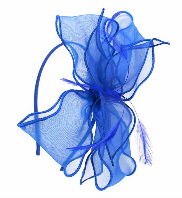 Pale Pink Organza Fascinator - Image 4