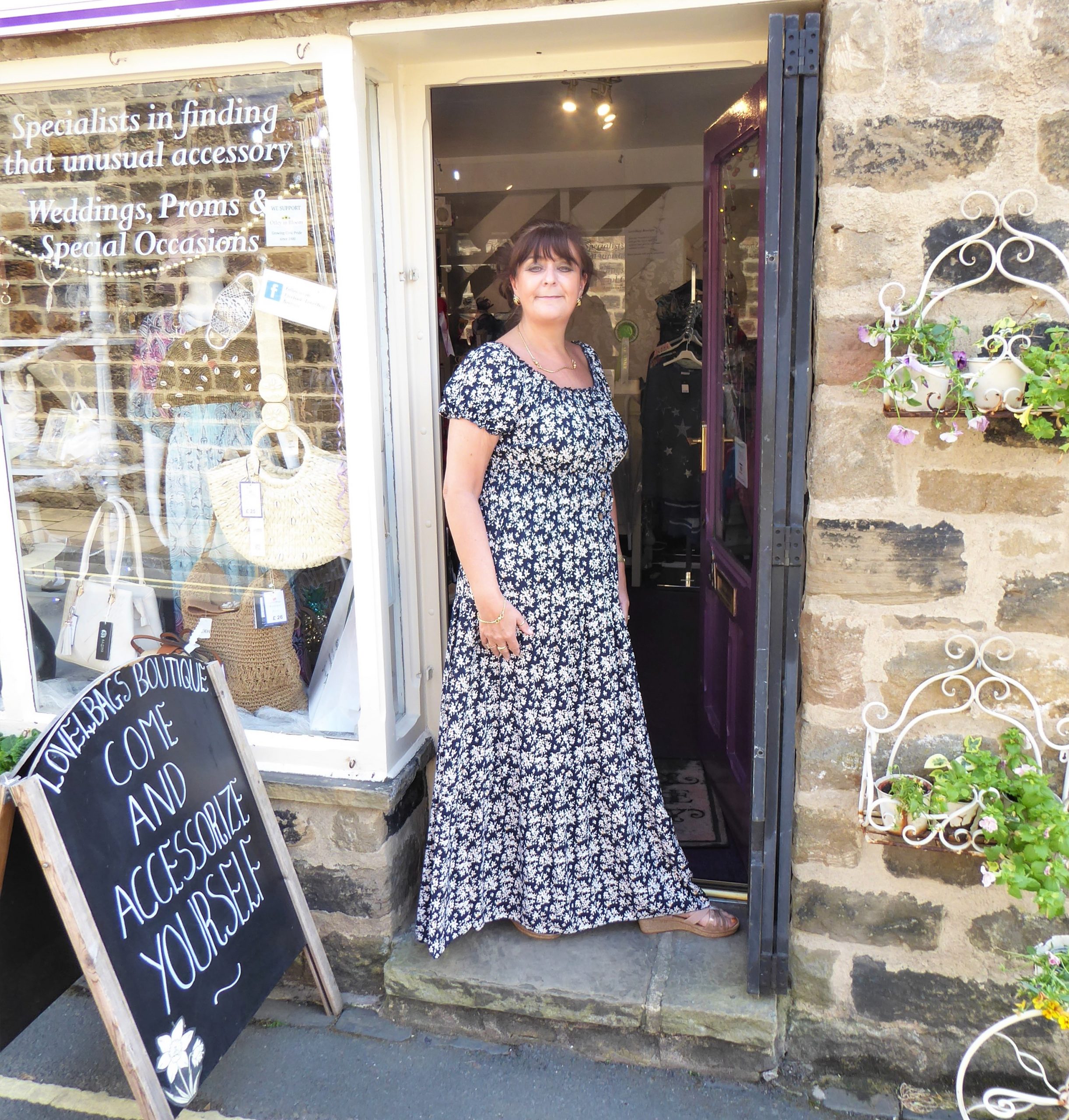 Blue Daisy Maxi Dress - Image 4
