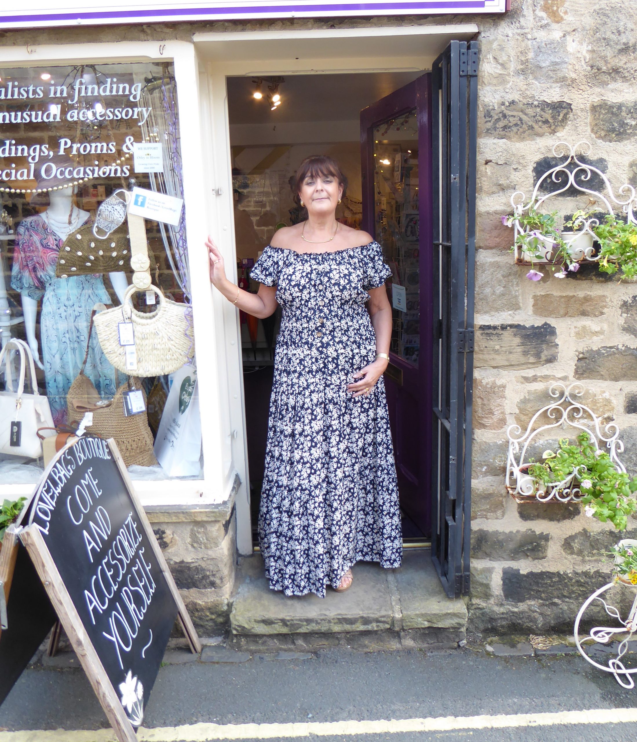 Blue Daisy Maxi Dress - Image 2