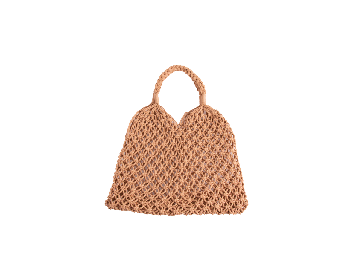 Brown Strung Shopper Bag