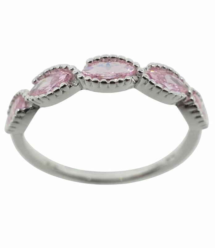 925 Silver Rose Band Ring