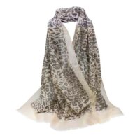 Animal Print Maxi Scarf