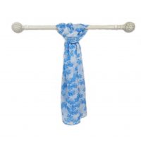 Blue Neon Blooms Scarf