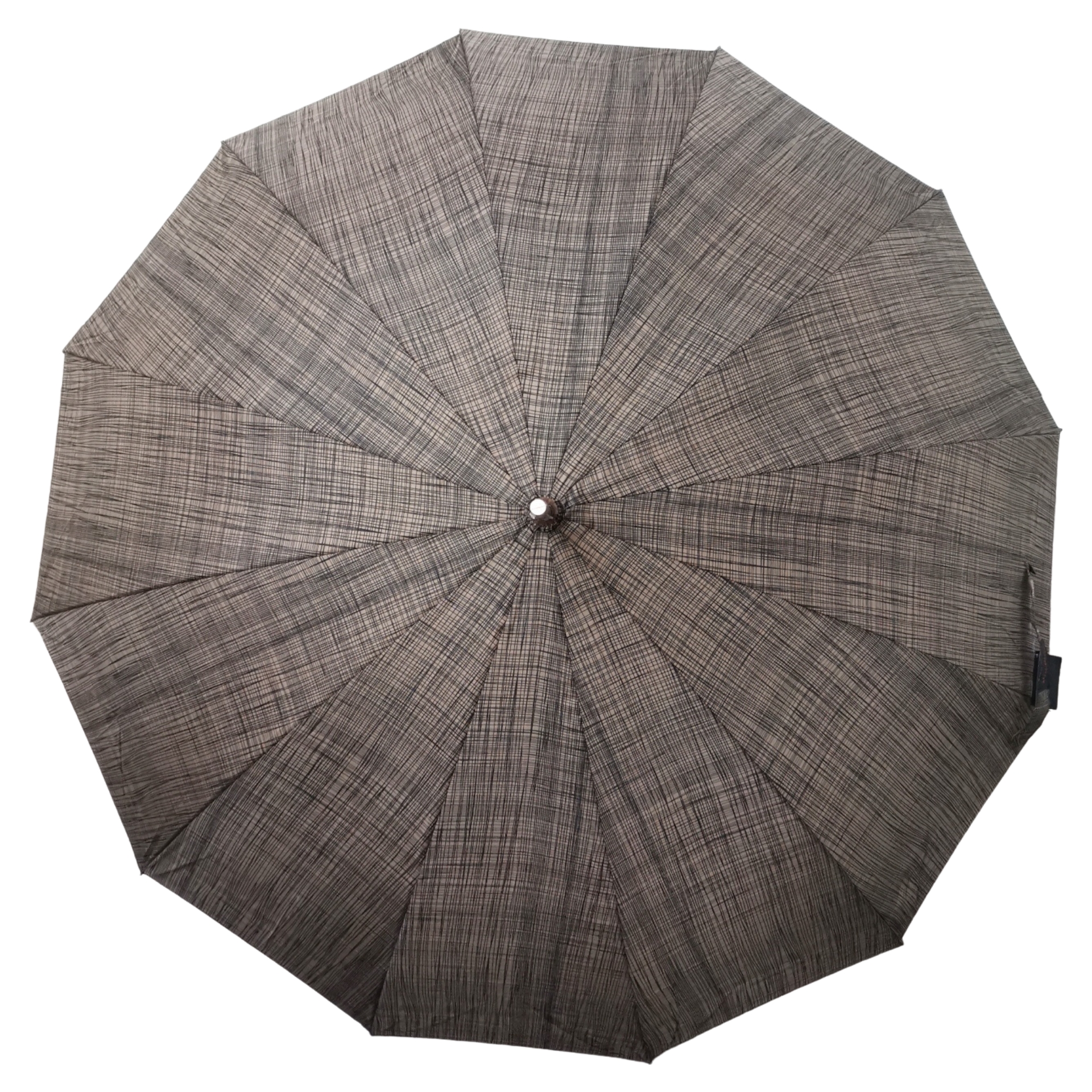 Bronze Check Aluminium Brolly