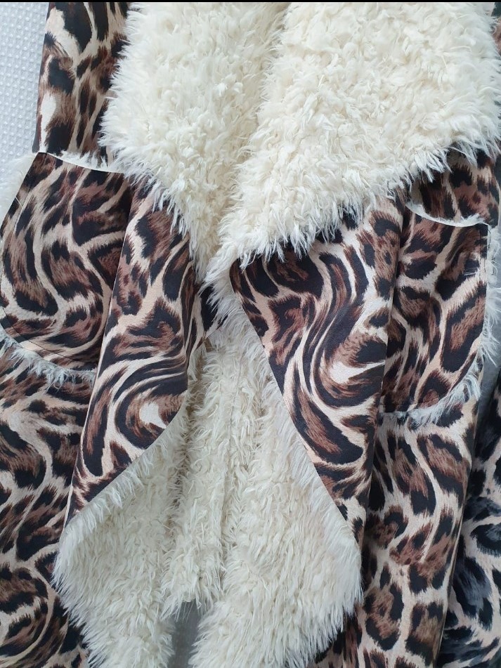 Brown Waterfall Sheepy Gilet - Image 3