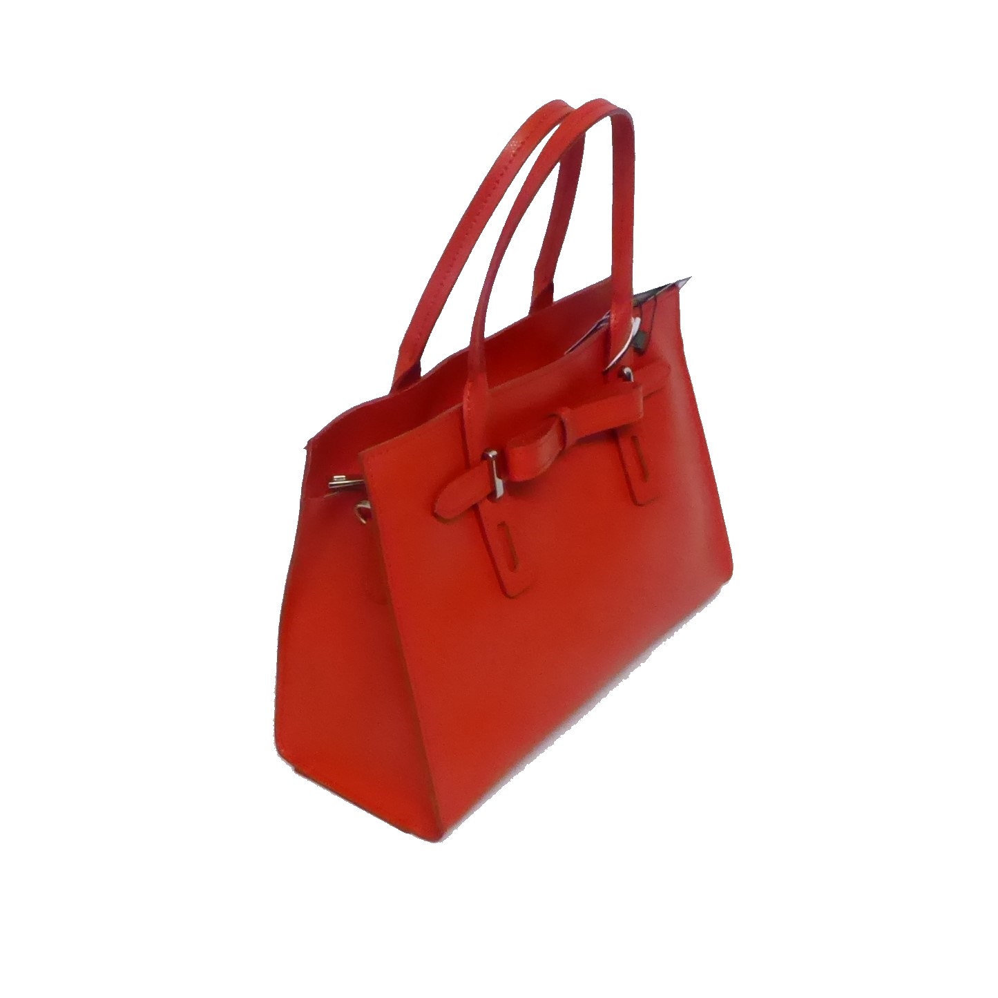 Red Paula Leather Handbag - Image 4
