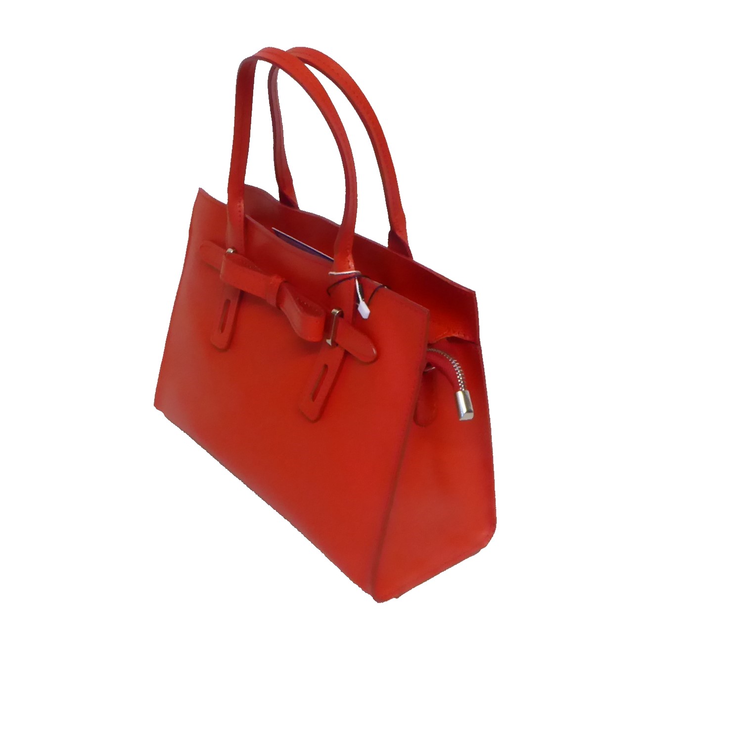 Red Paula Leather Handbag - Image 3