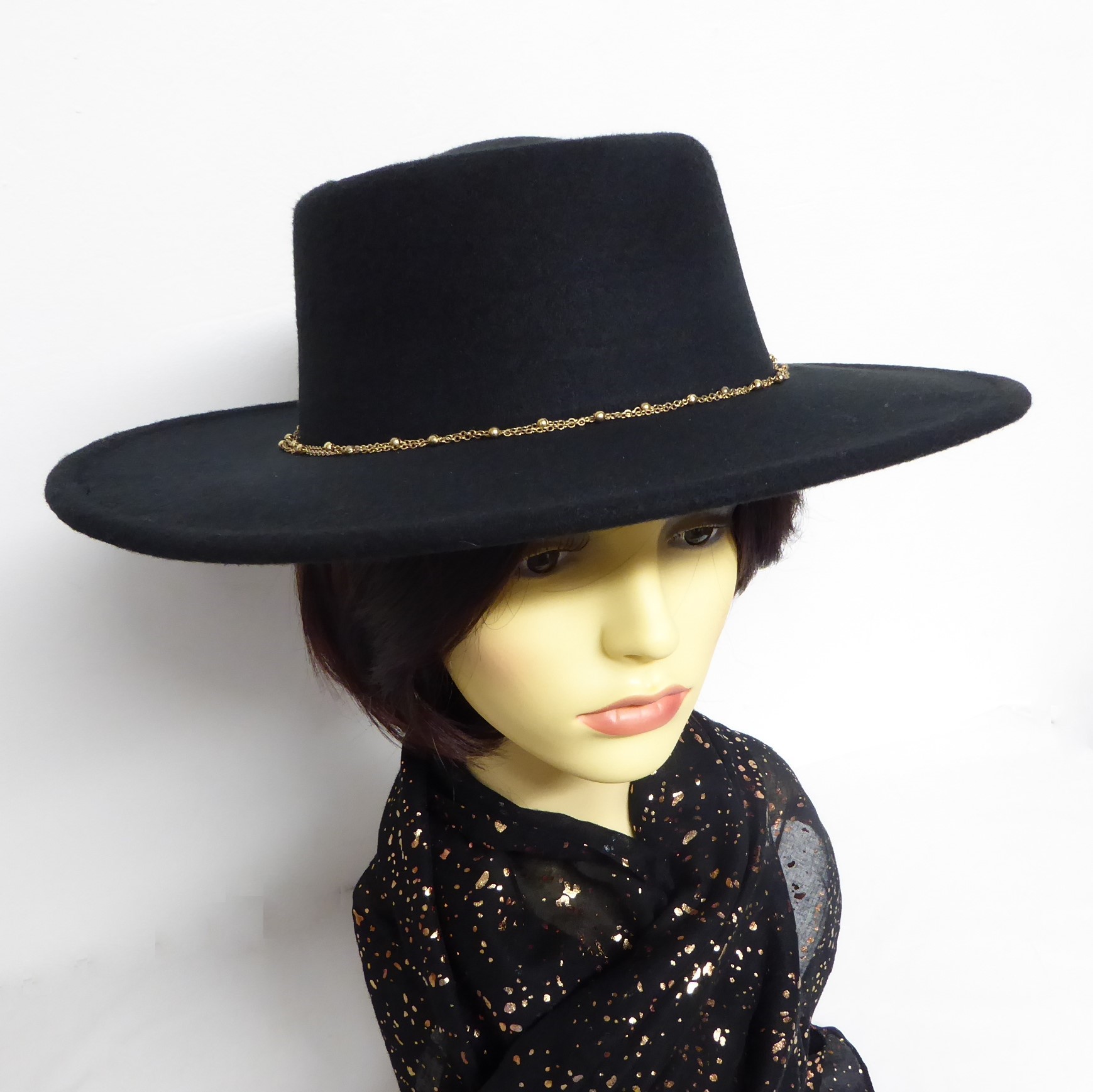 Black Fedora Hat - Image 4