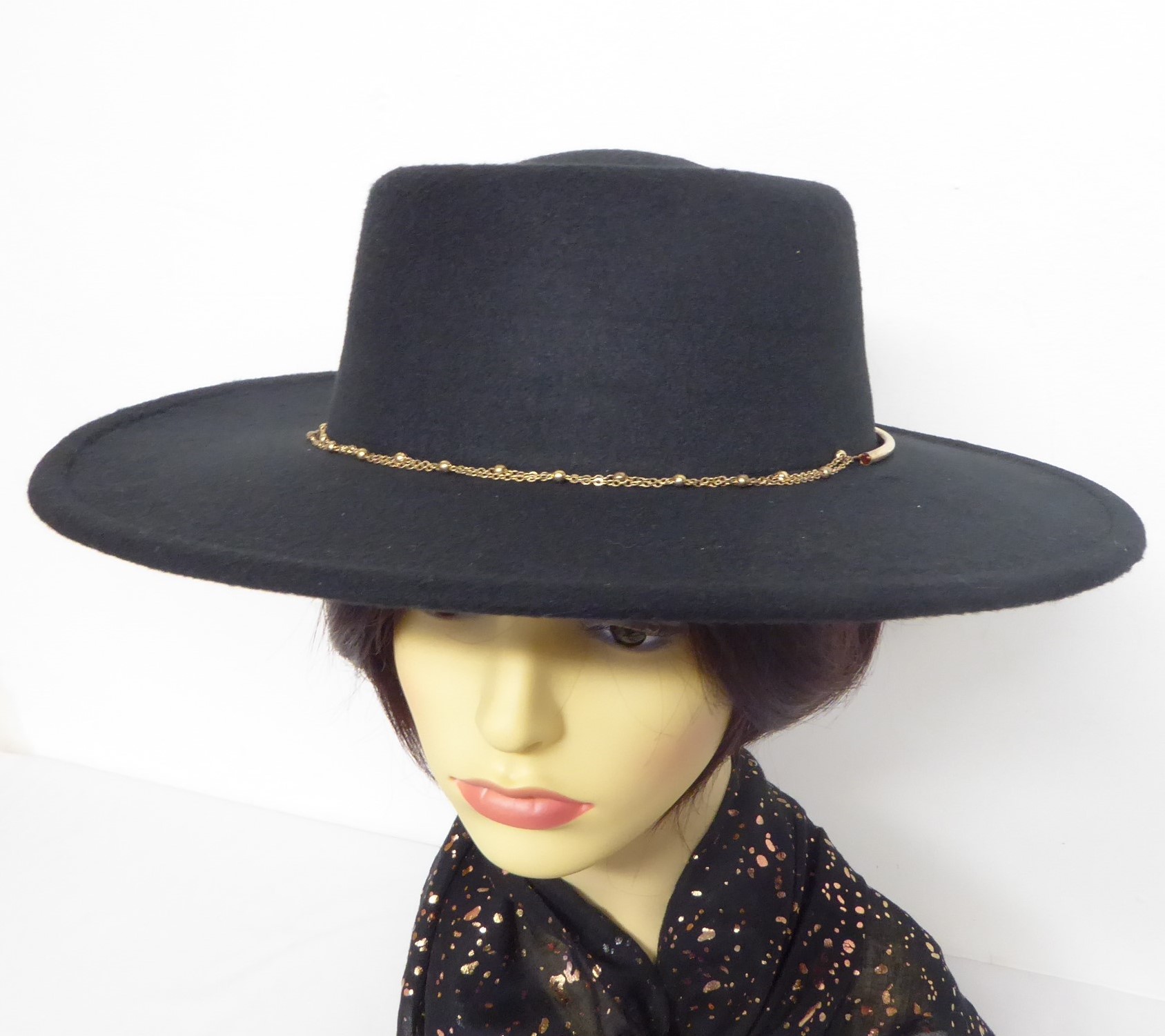 Black Fedora Hat