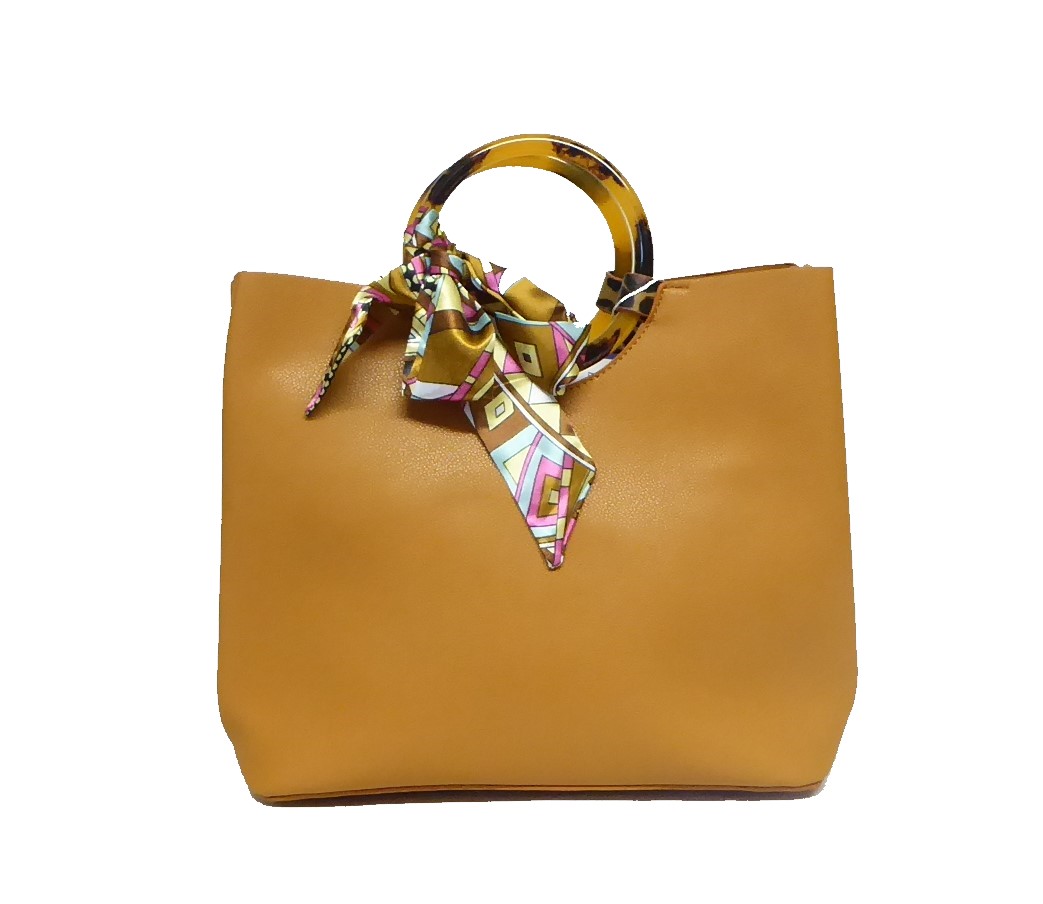 Mustard Faux Leather Handbag