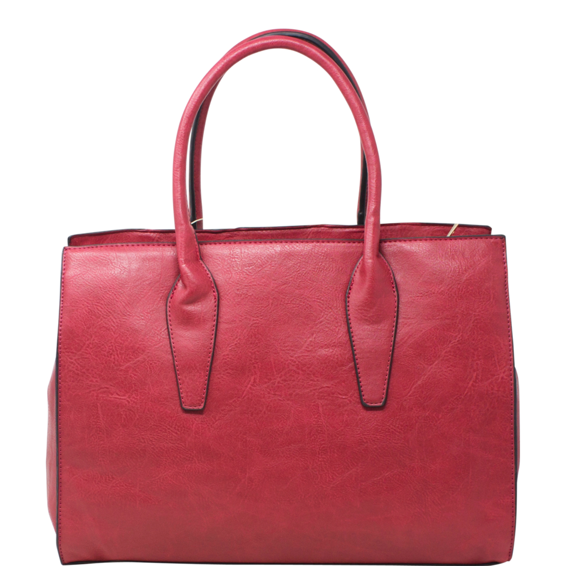 Red Croc Effect Tote - Image 3