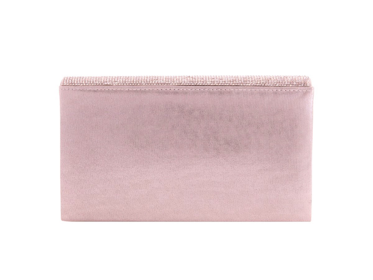 Silver Diamante Envelope Clutch Bag - Image 2