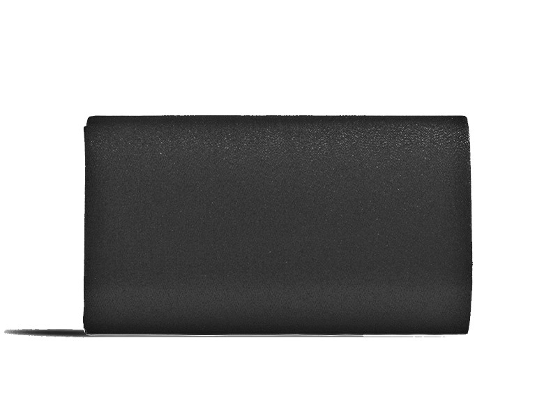 Black Glitter Envelope Clutch Bag - Image 3