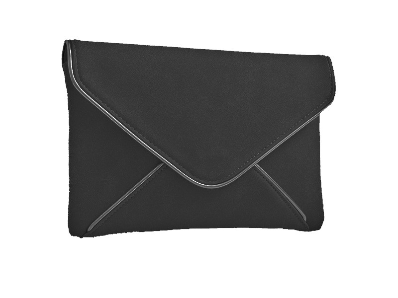 Black Textured Clutch Bag - Image 2