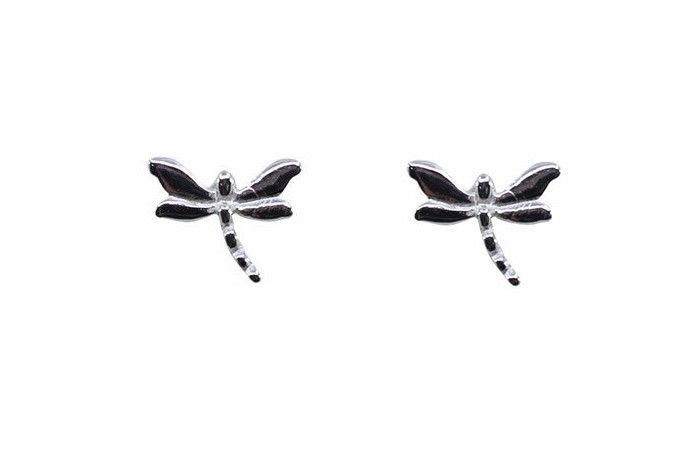 925 Silver Dragonfly Earrings