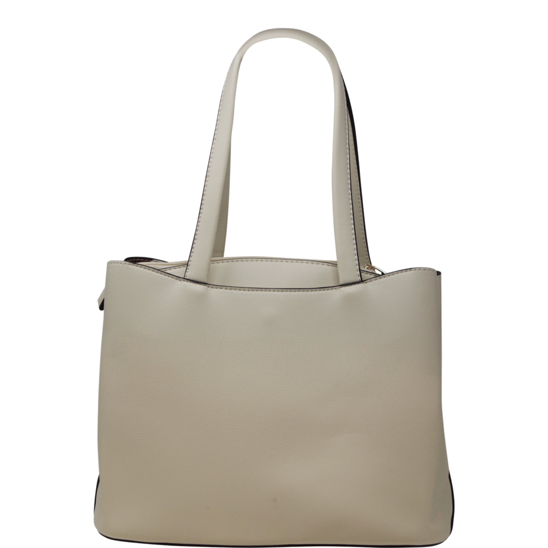 Beige Curved Buckle Handbag - Image 3
