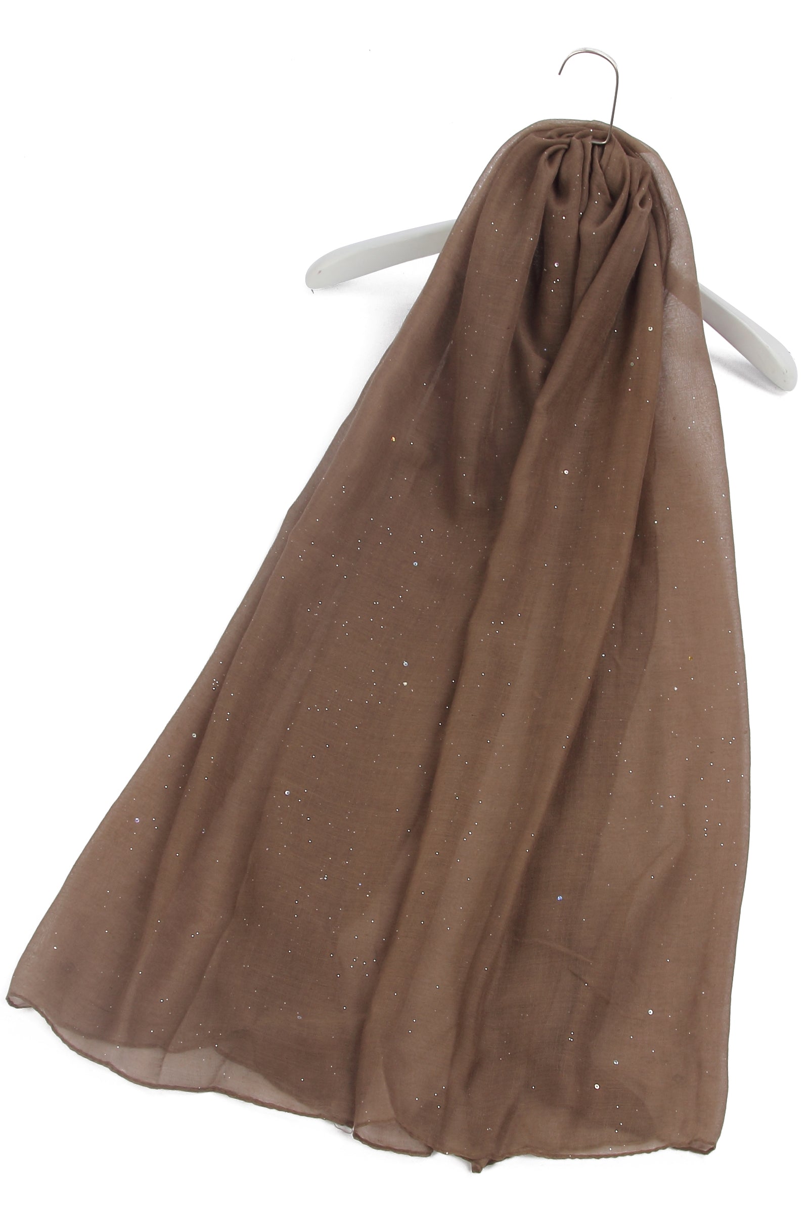 Delicate Glittered Plain Scarf - Image 5