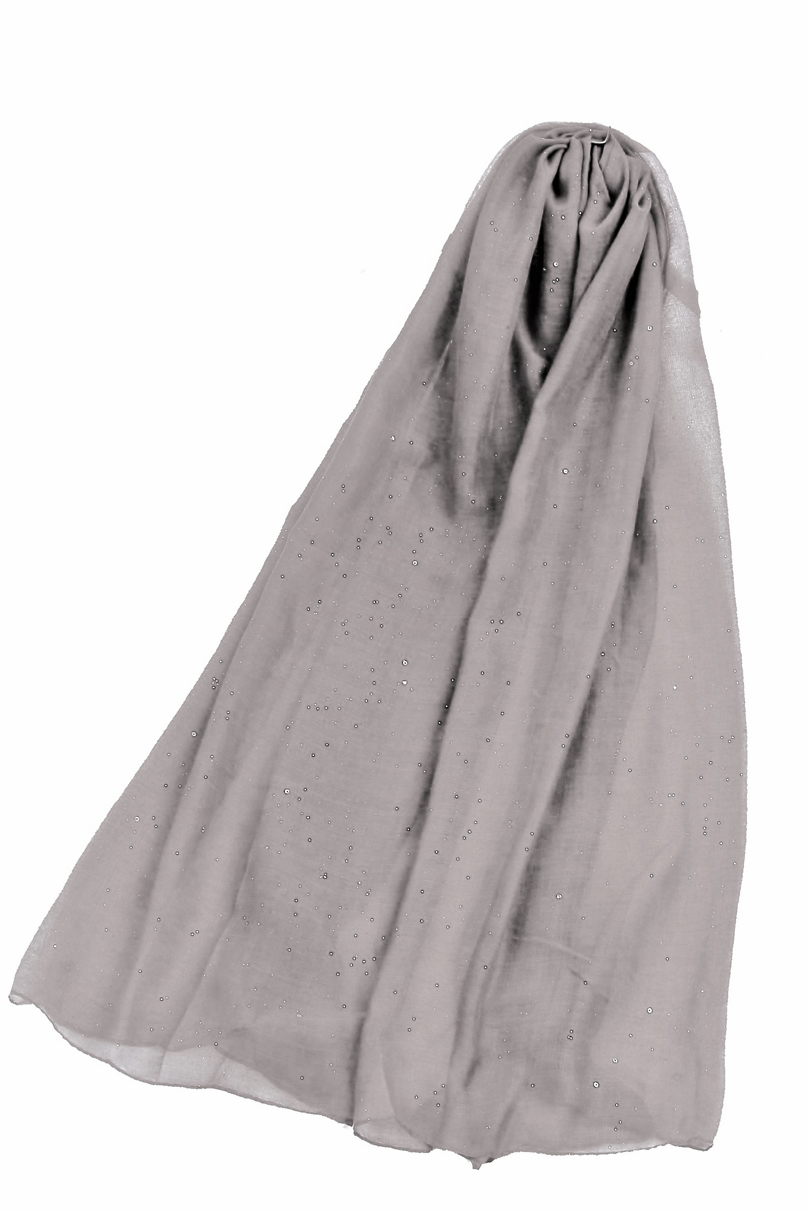 Delicate Glittered Plain Scarf - Image 12