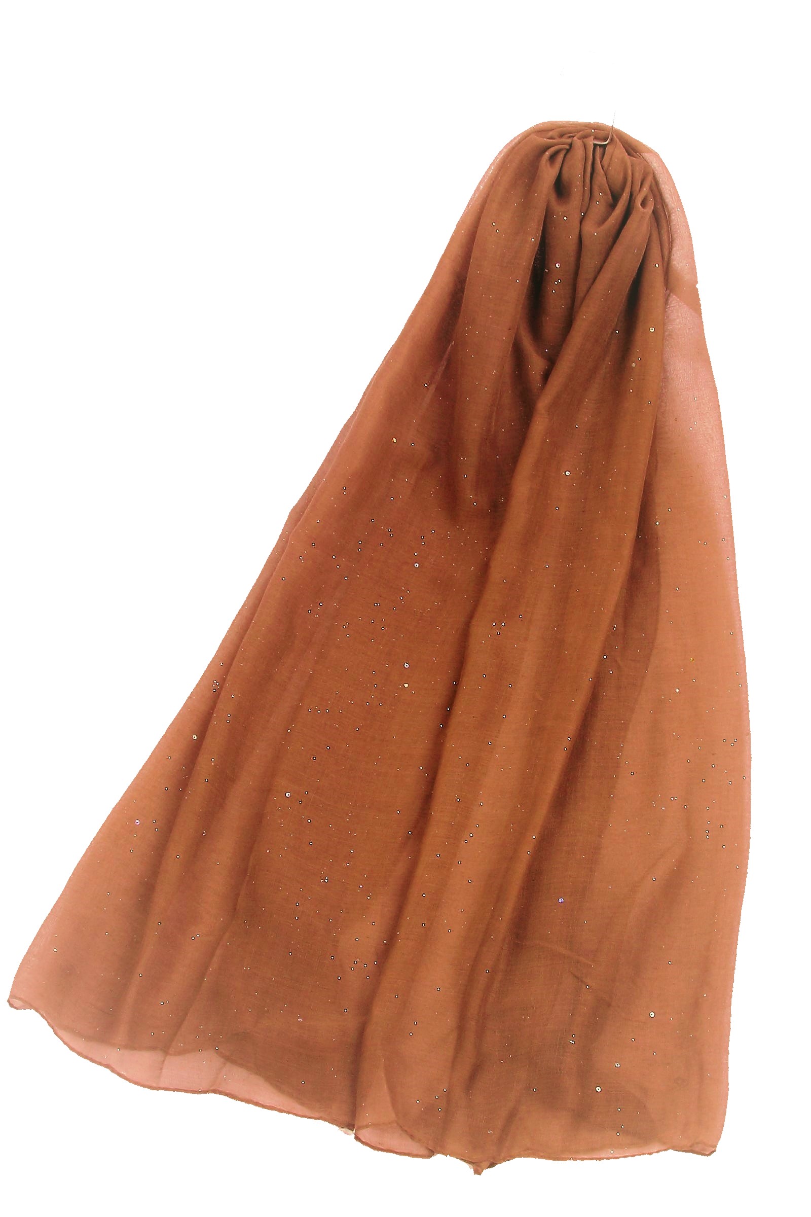 Delicate Glittered Plain Scarf - Image 13