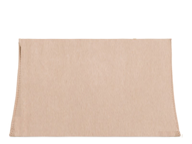 Nude Suedette Envelope Clutch - Image 3