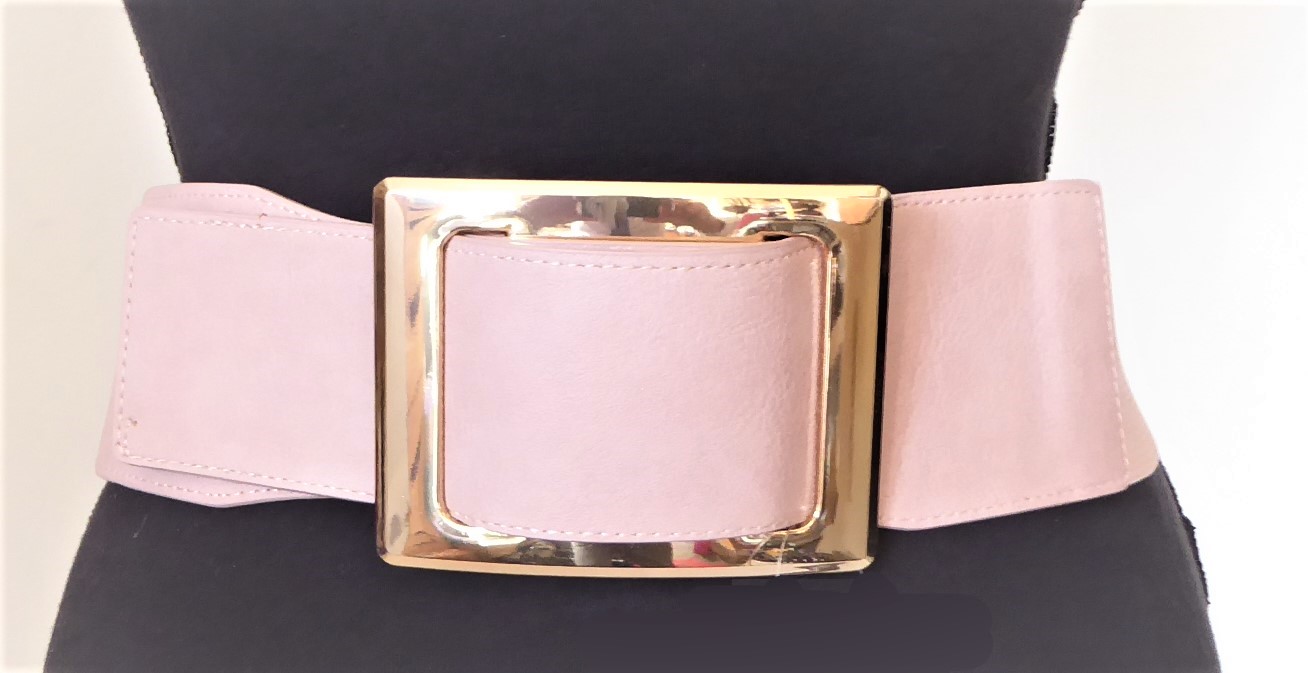 Pastel Pink Elasticated Belt