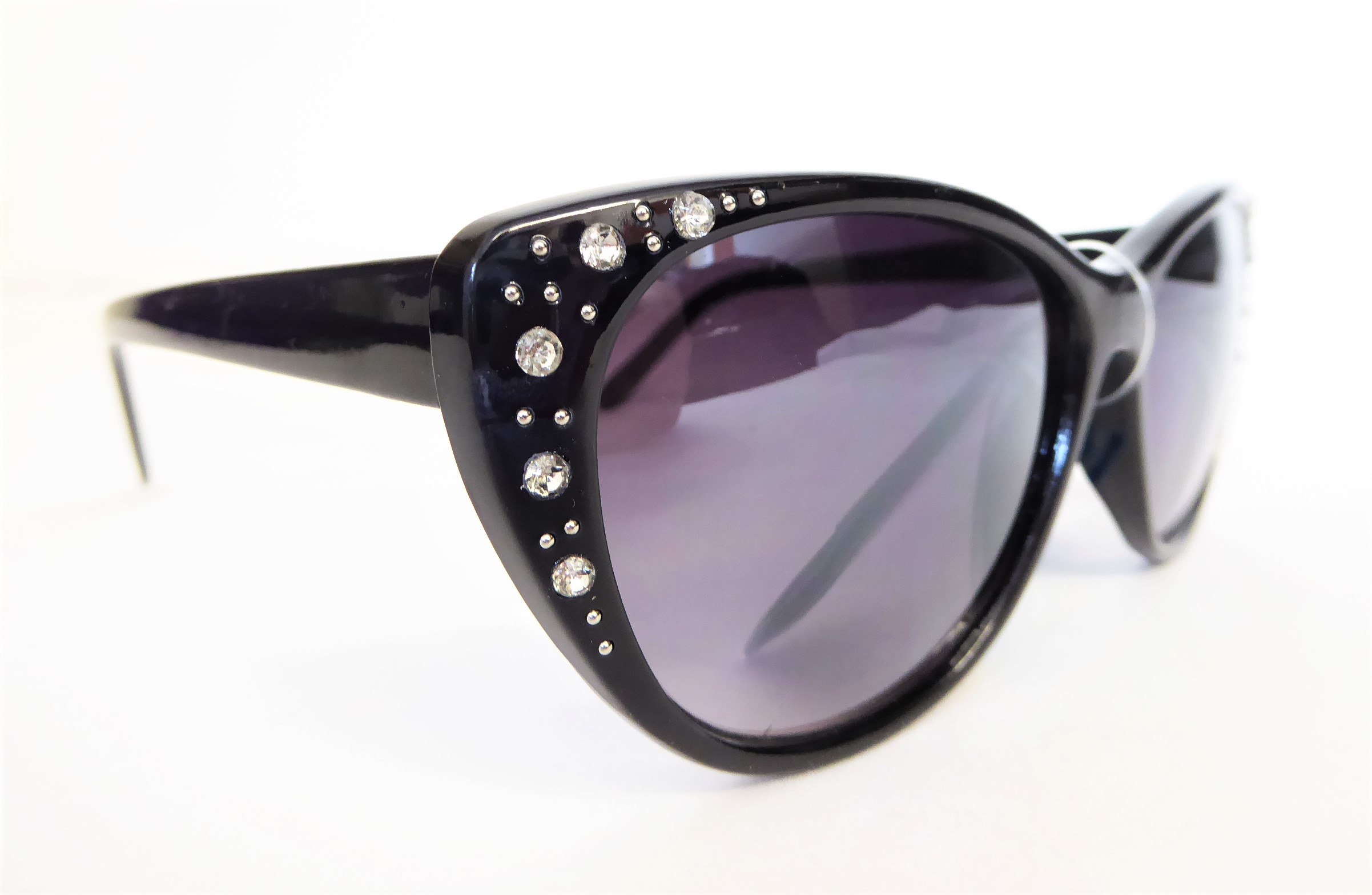 Black Diamante Sunglasses SC002 - Image 2