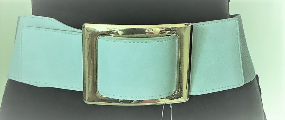 Pastel Blue Elasticated Belt