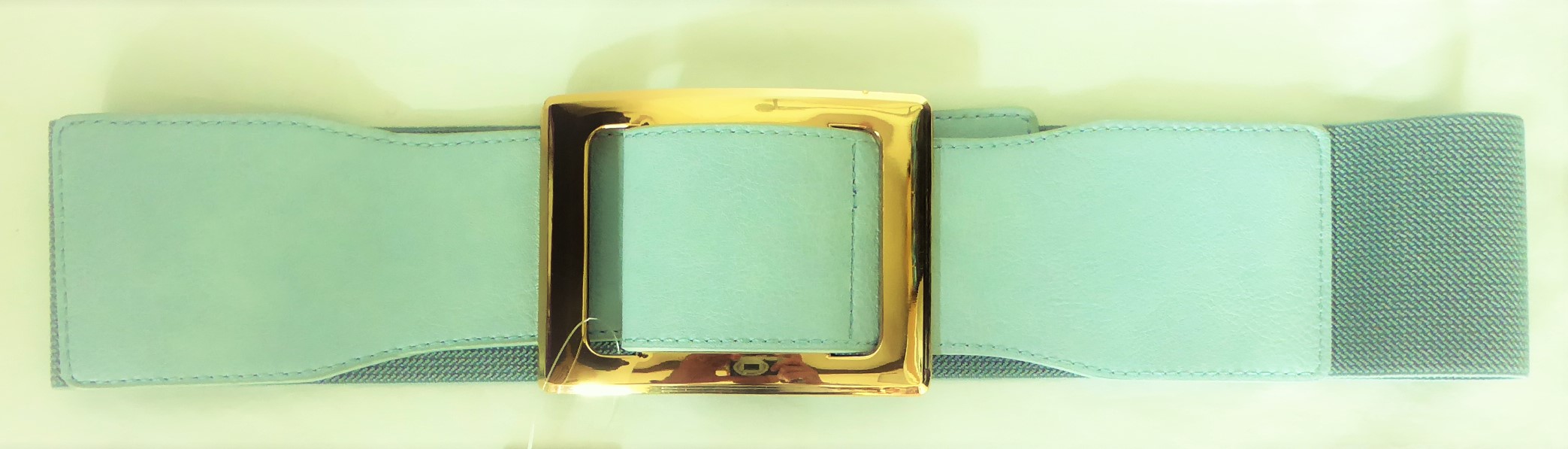 Pastel Blue Elasticated Belt - Image 2