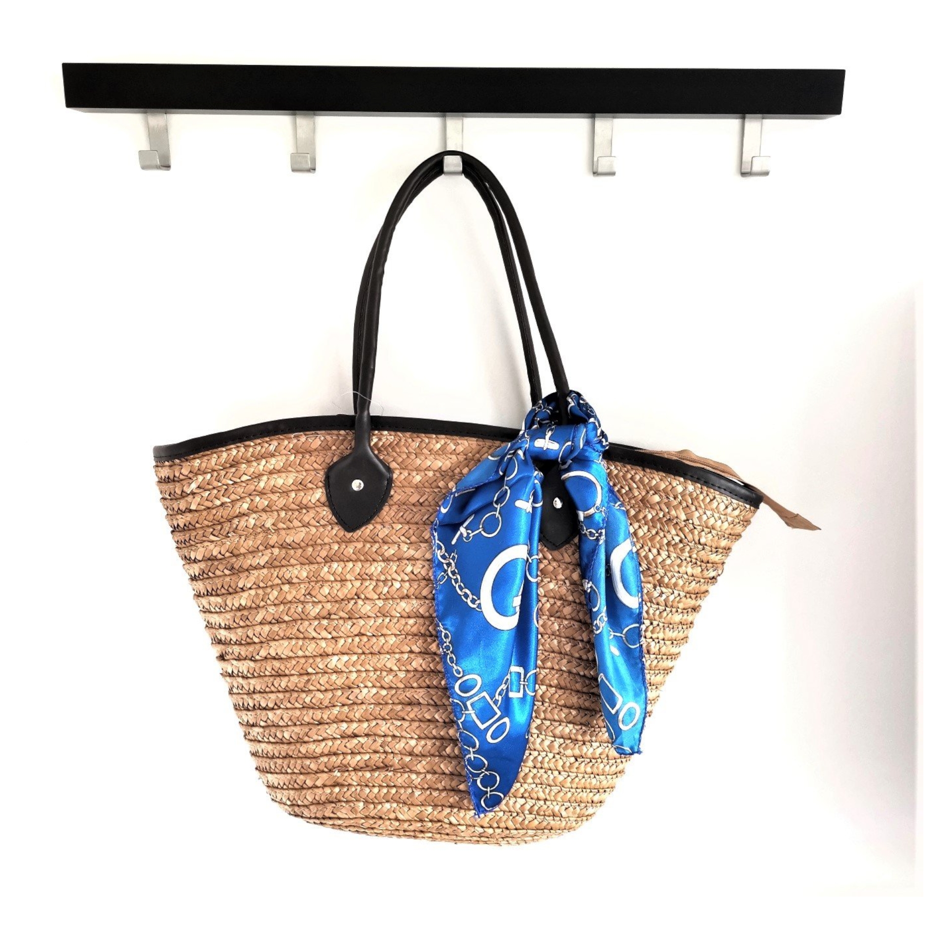 Taupe Straw Bag