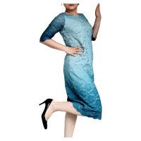 Teal Lace Faded Dress