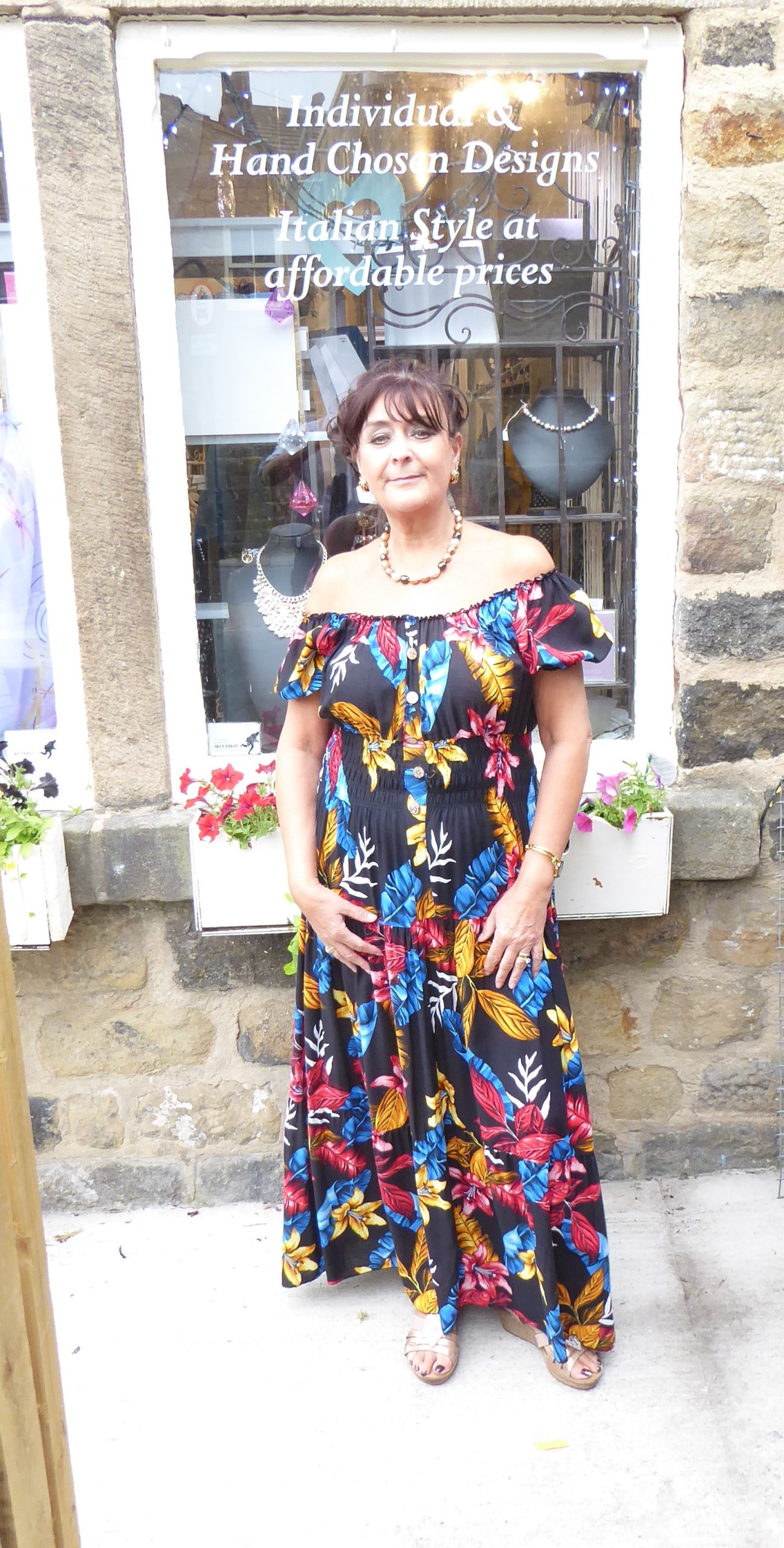 Black Orchid Bardot Maxi Dress - Image 6