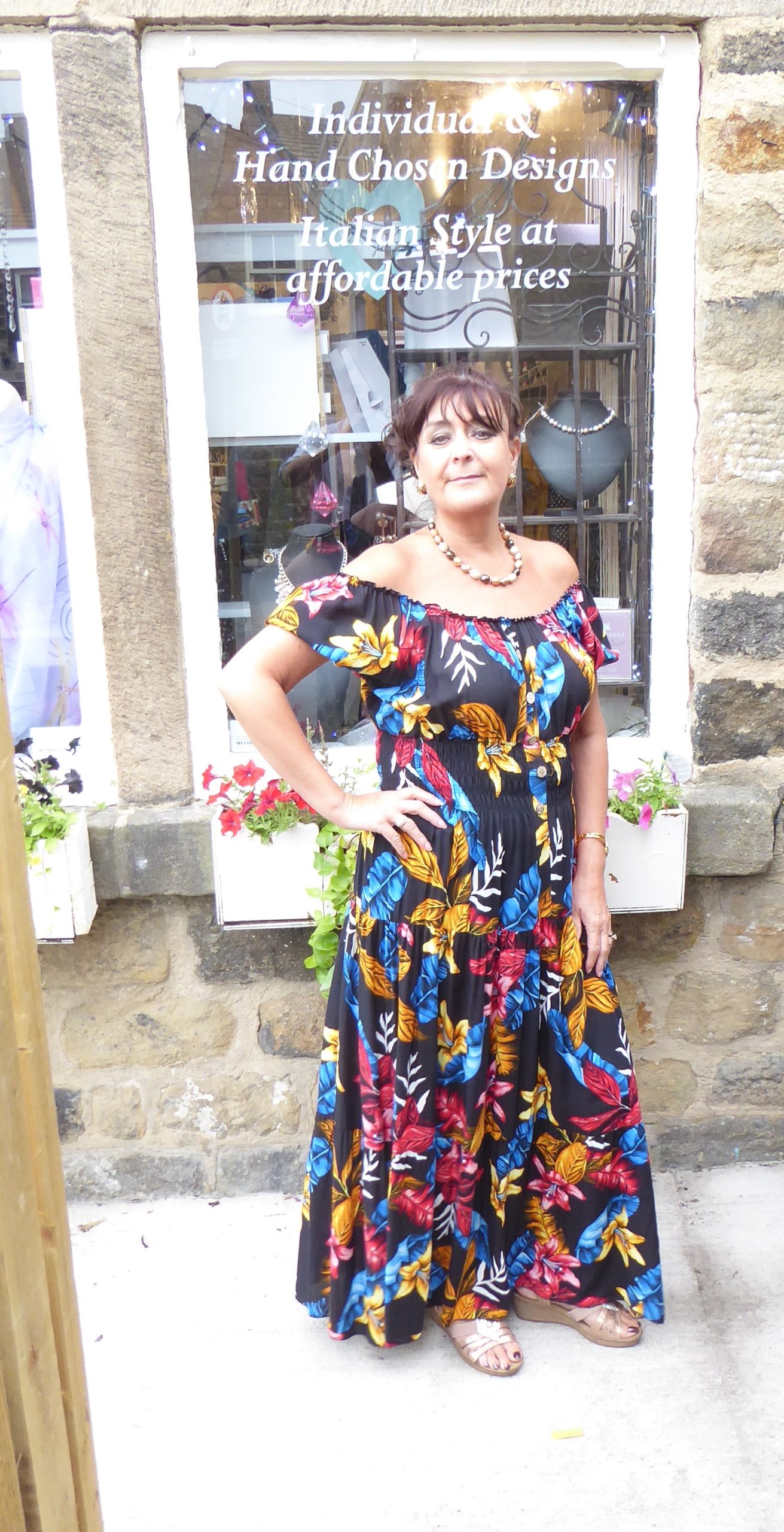 Black Orchid Bardot Maxi Dress - Image 7