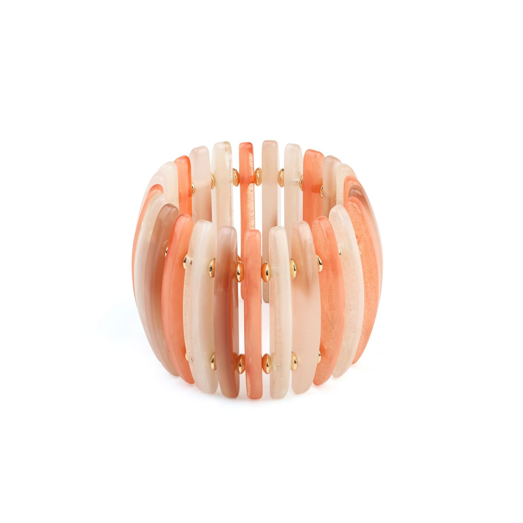 Orange Pearly Marble Bangle
