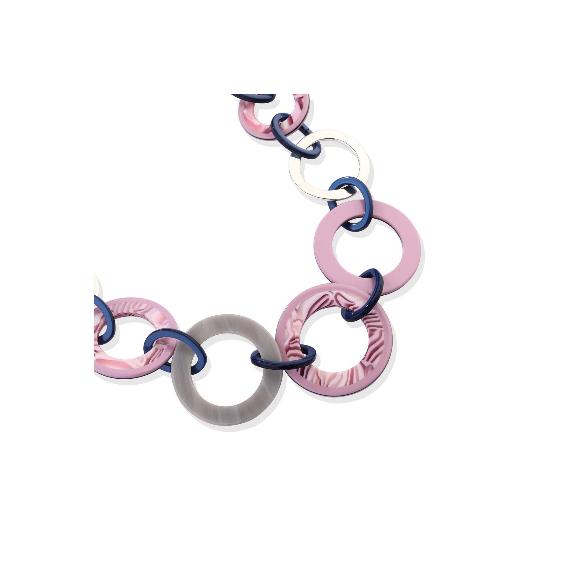 Purple Marbled Short Necklace - Image 3