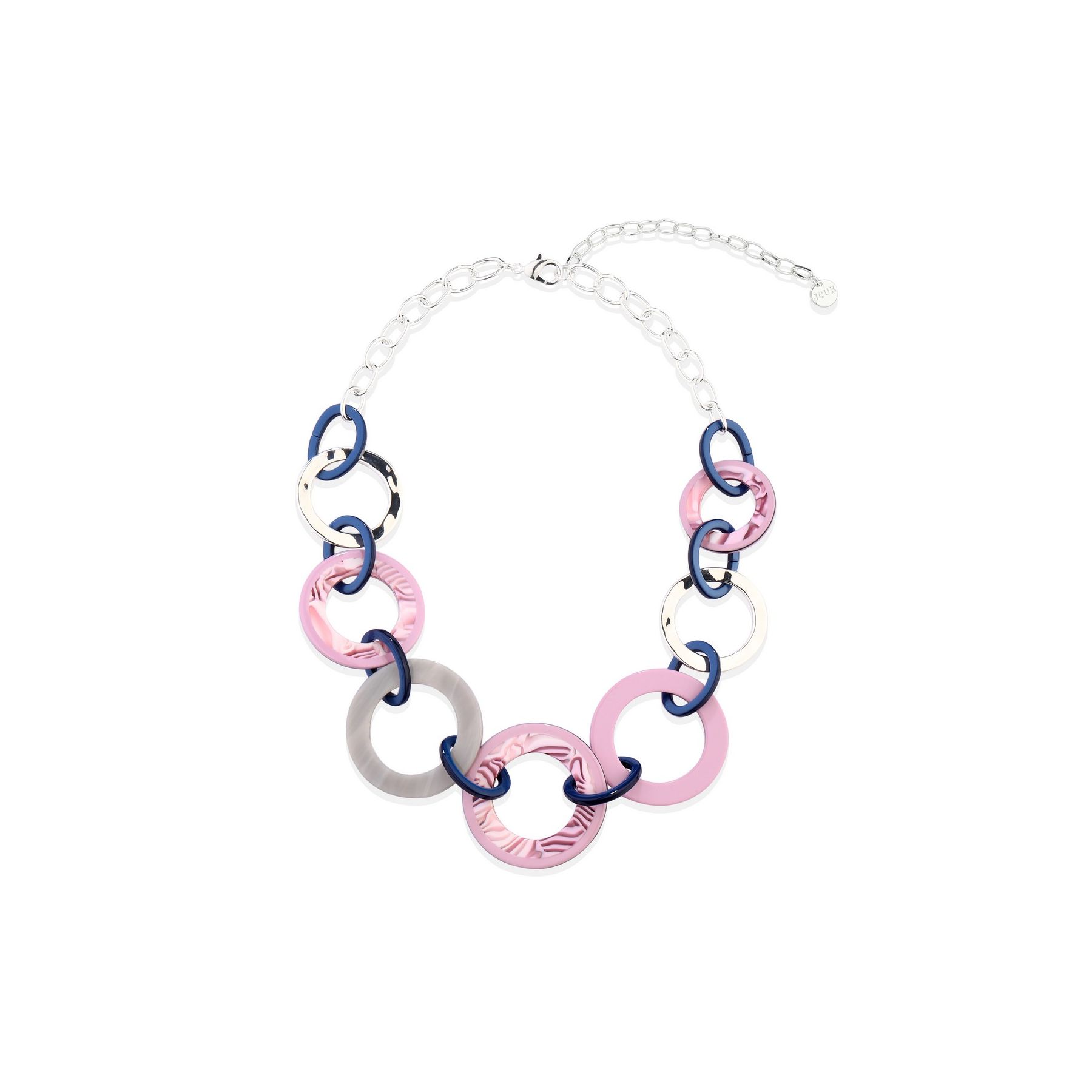 Purple Marbled Short Necklace - Image 2
