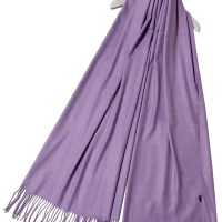 Lilac Super Soft Plain Pashmina Tassel Scarf