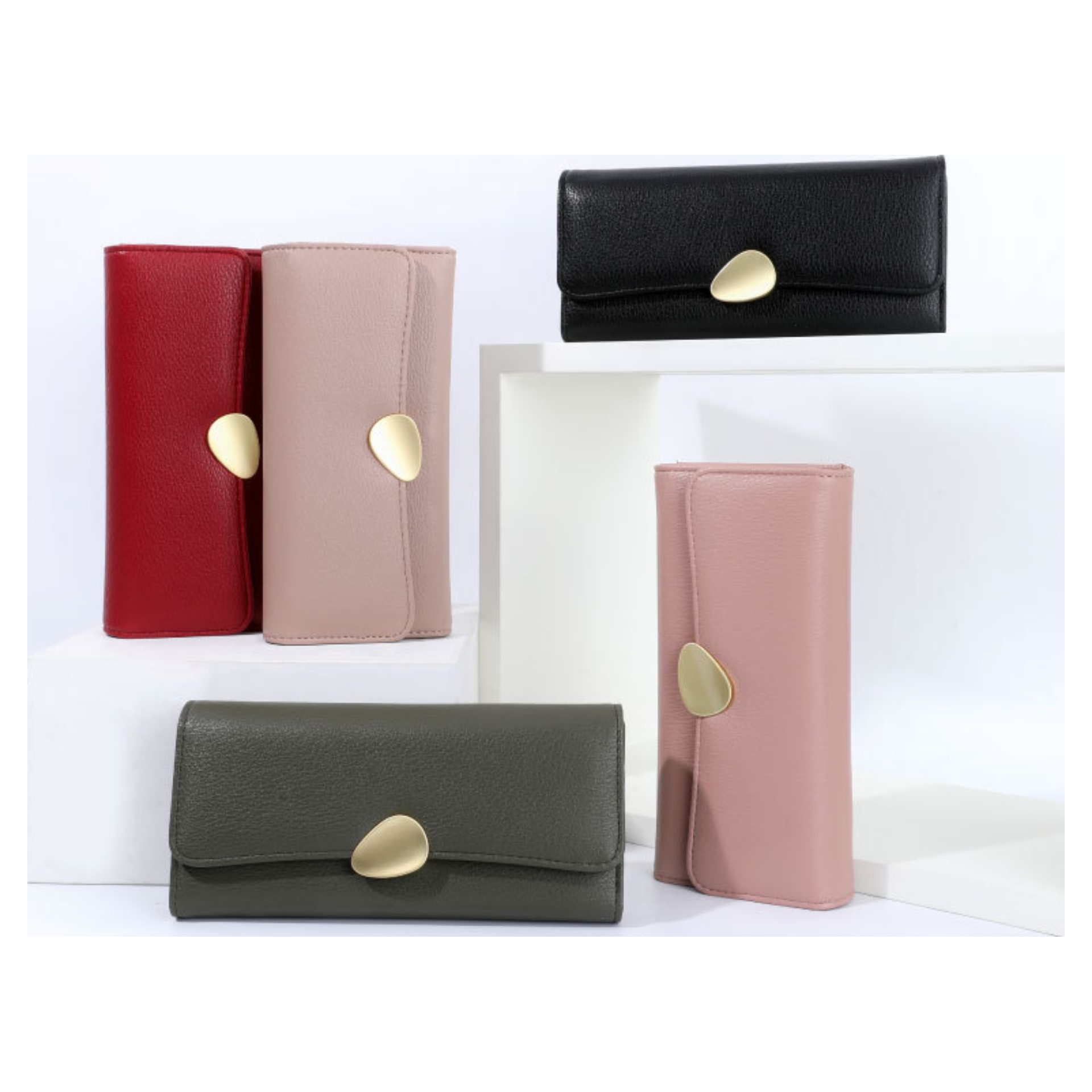 Classic Long Purse with Gold Detail