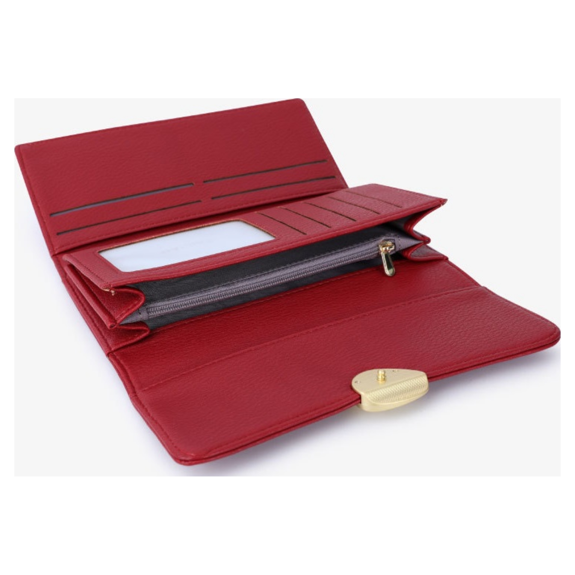 Classic Long Purse with Gold Detail - Image 3