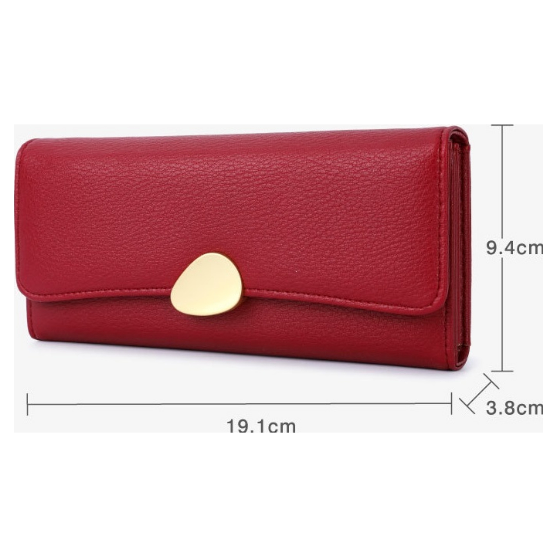 Classic Long Purse with Gold Detail - Image 4