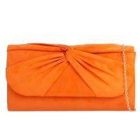 Suedette Bow Clutch Bags