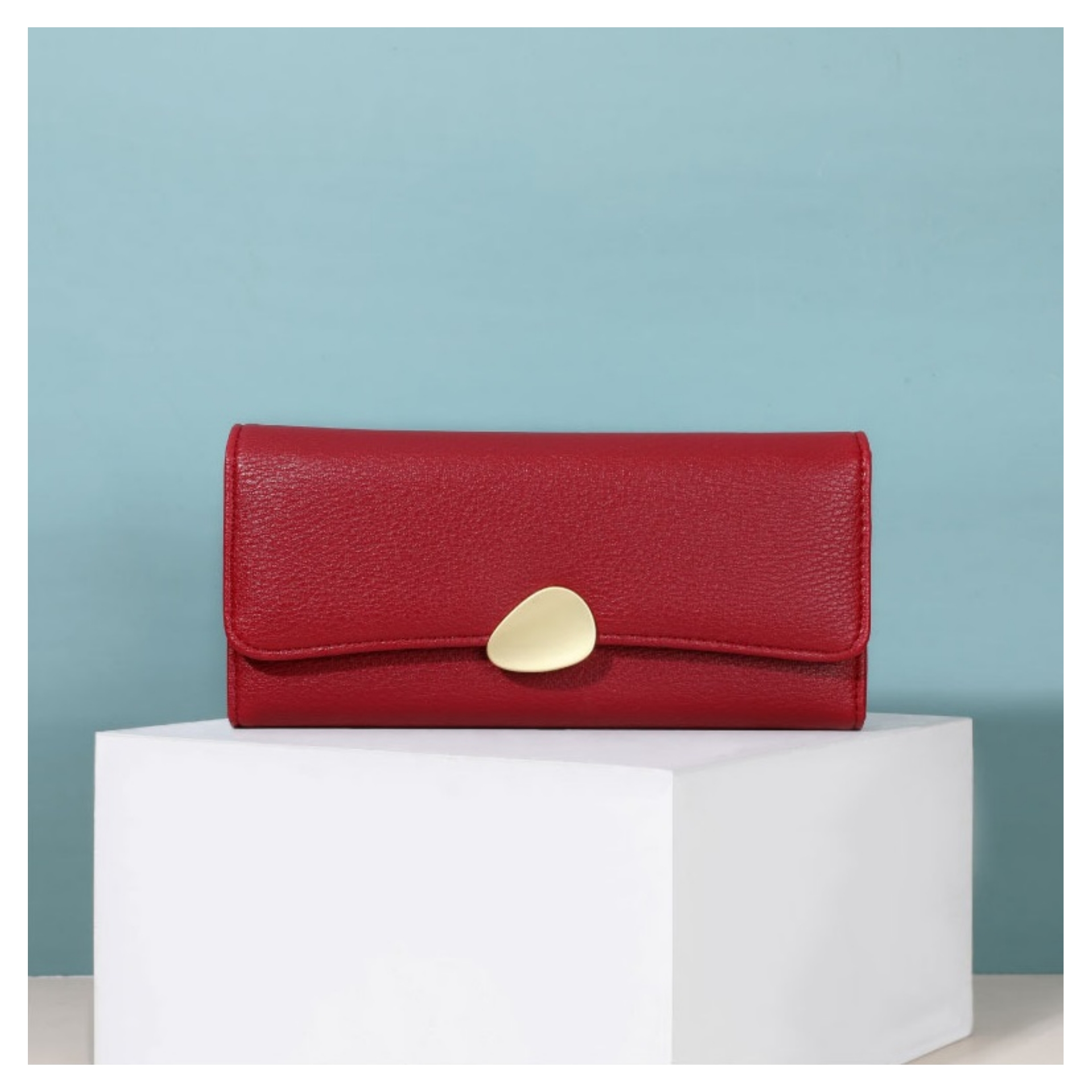 Classic Long Purse with Gold Detail - Image 2