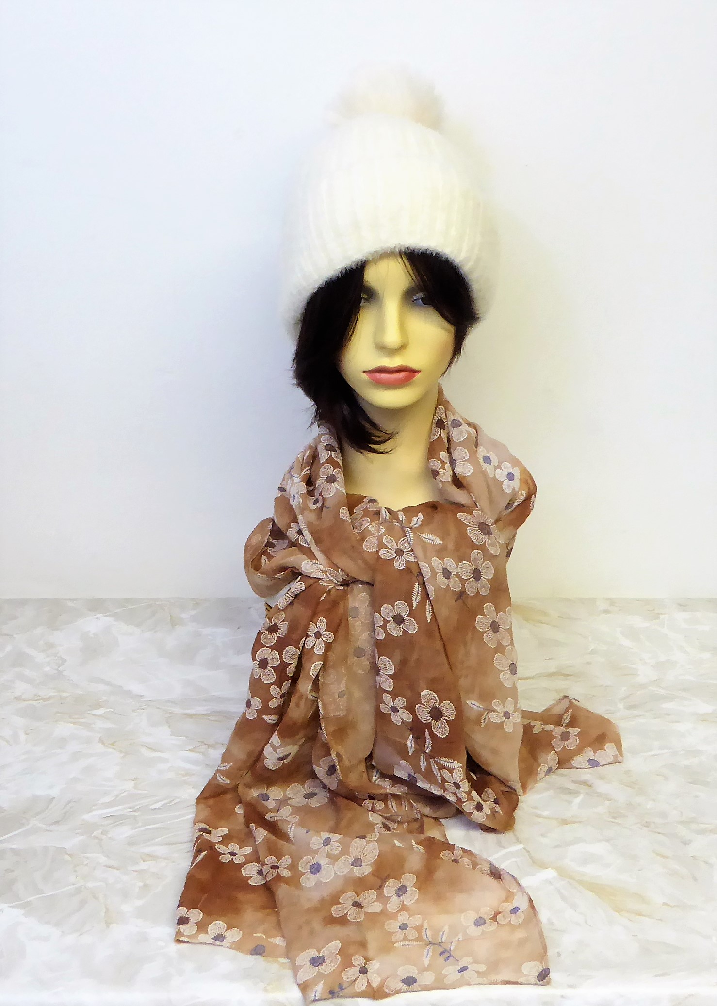 Supersoft Fluffy Pompom Hat - Image 6