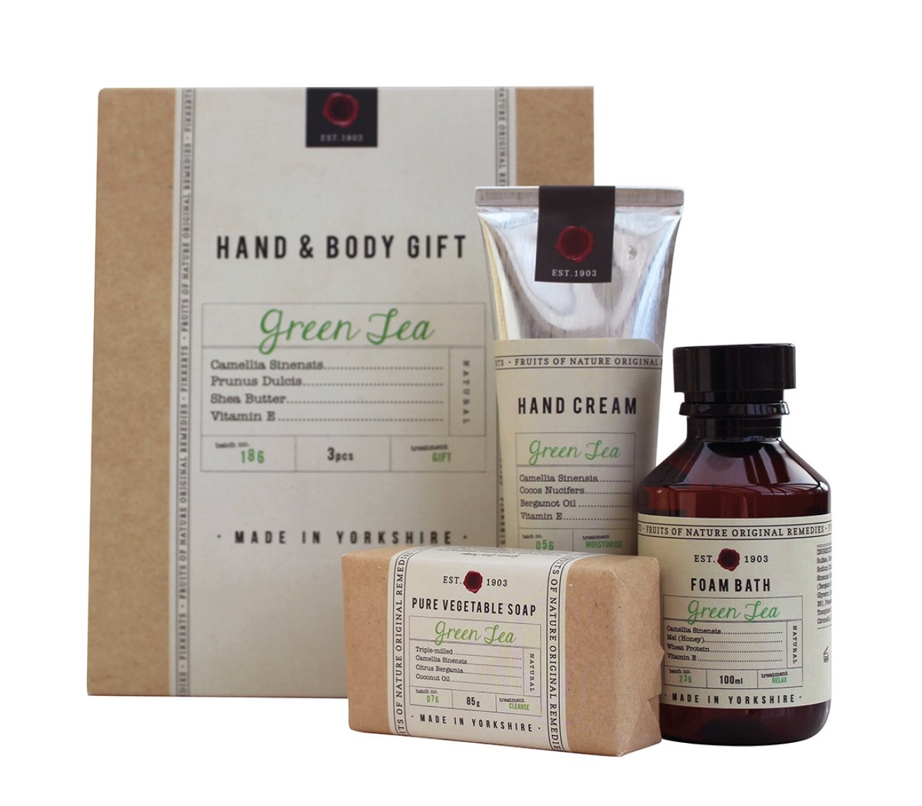 Fruits of Nature Green Tea Hand and Body Gift Set