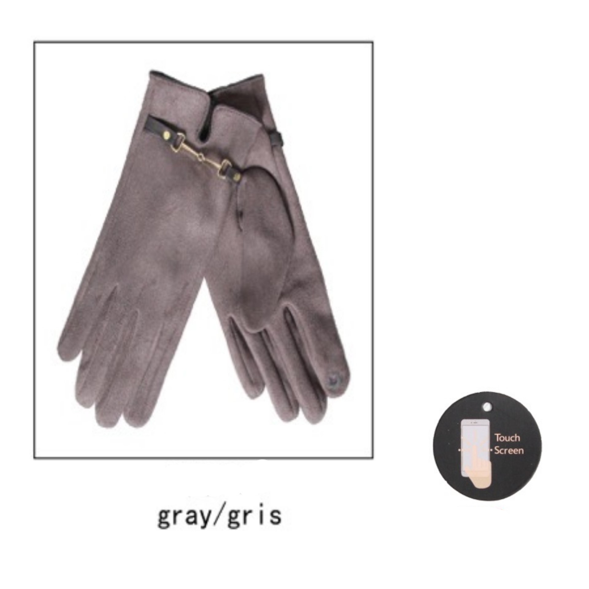 Belted Suedette Gloves - Image 4