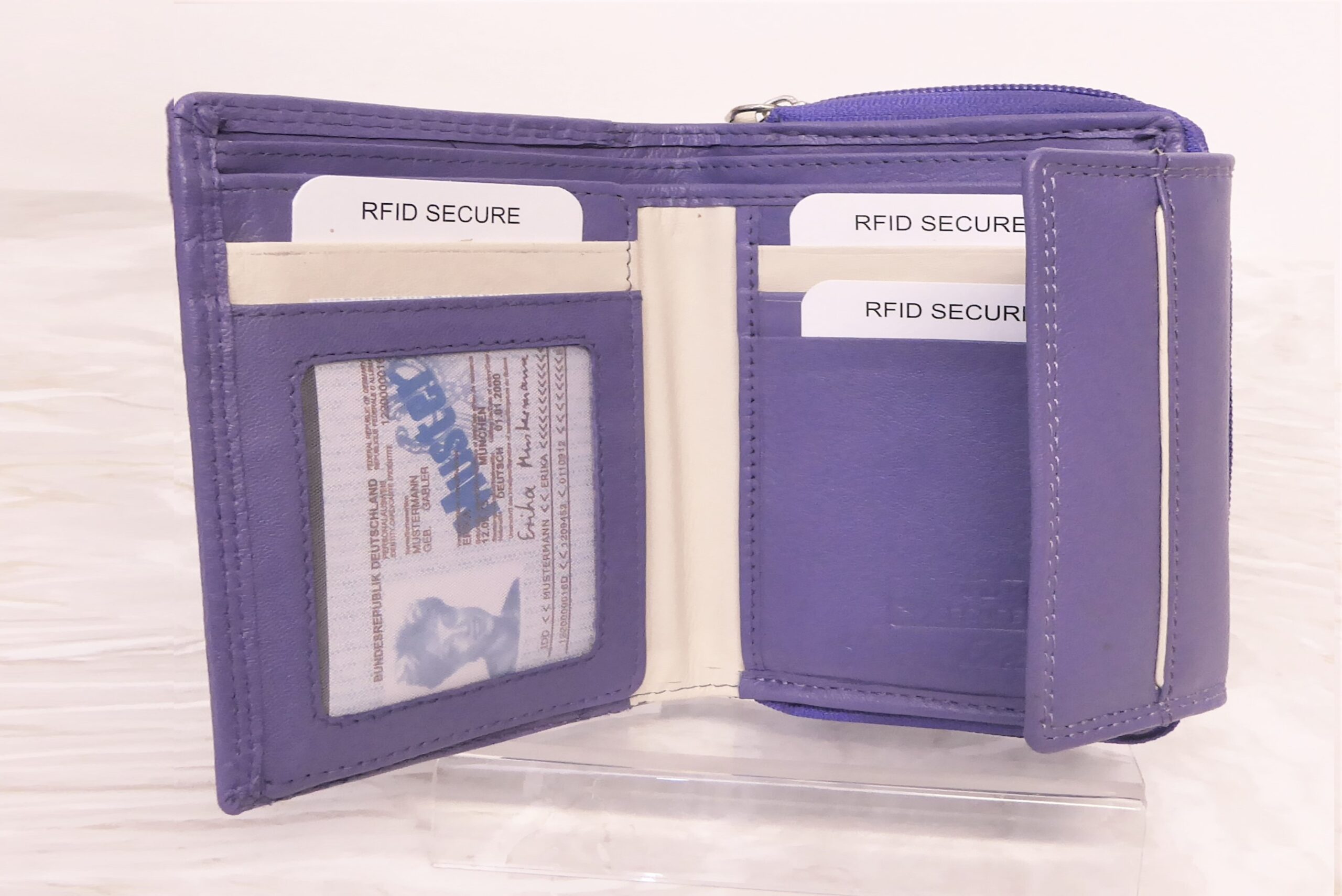 Medium Leather RFID Purse EB-36C - Image 10