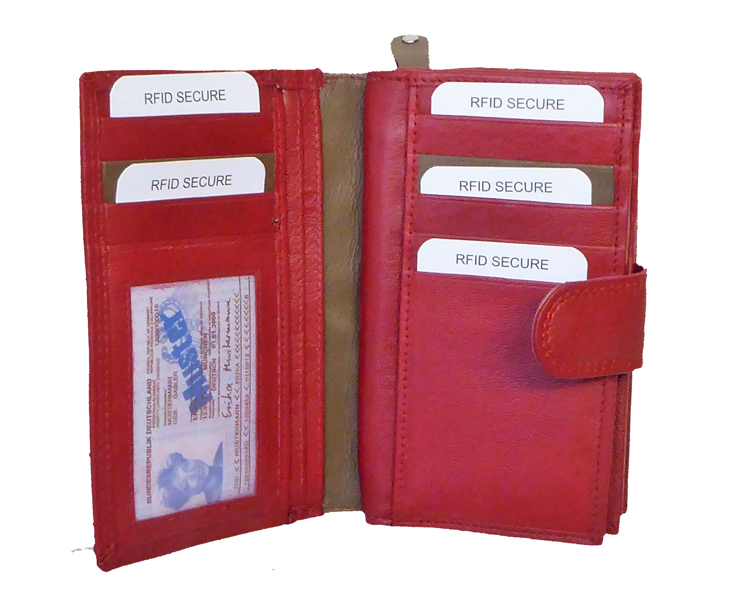 Large Leather RFID Purse LL-106 C - Image 10