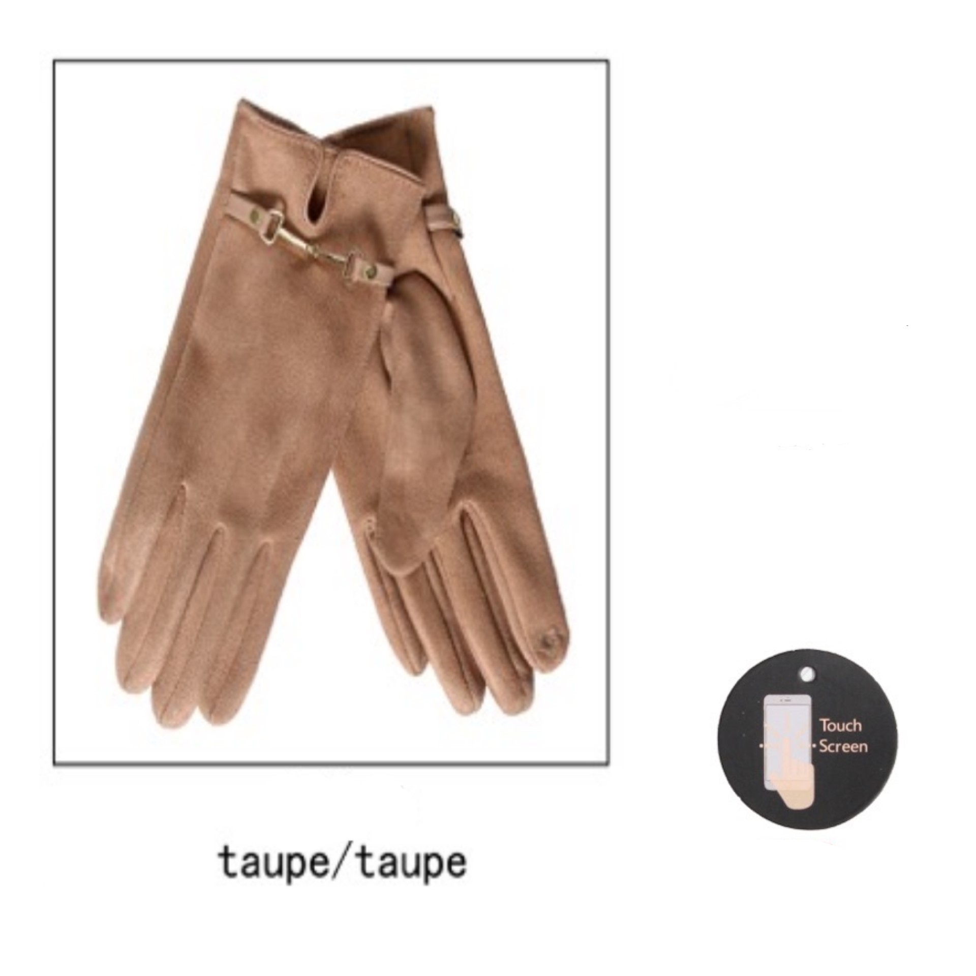 Belted Suedette Gloves - Image 5